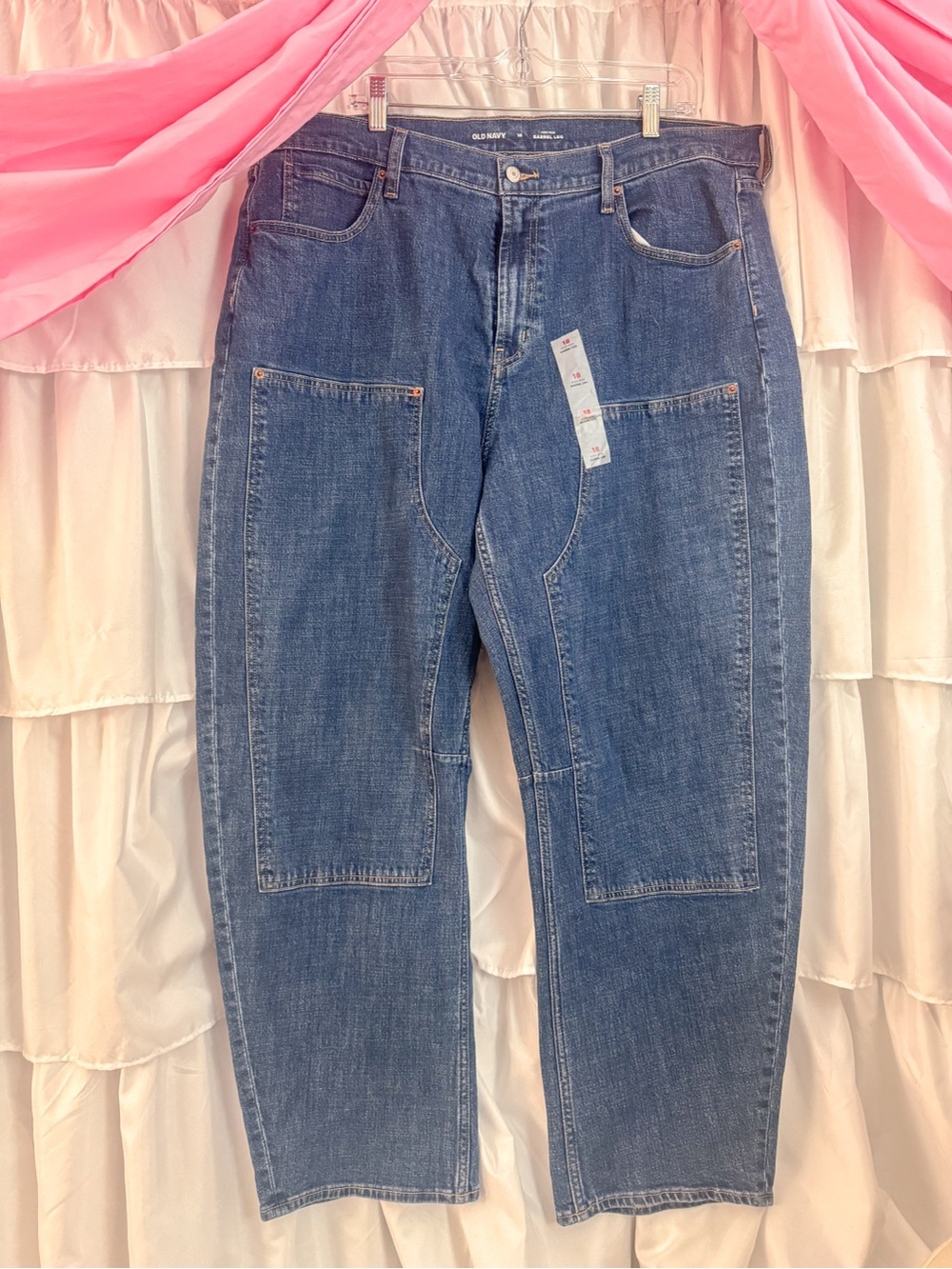 NWT Old Navy Hi-Rise Barrel Jean size 18